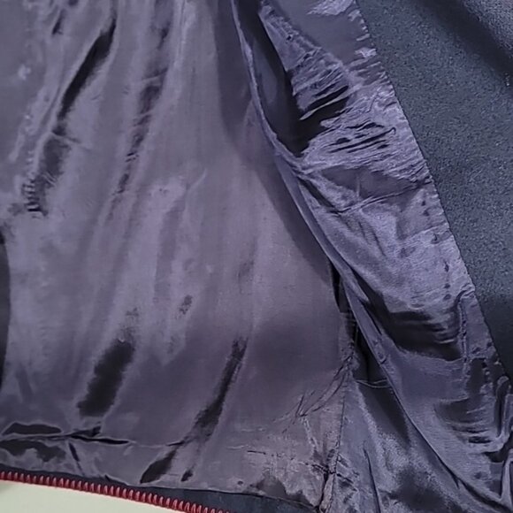 Vintage Limited Women 100% Wool Blazer Size S/M Navy Gold Button Classic Preppy - Picture 9 of 16